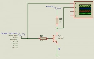 FIG 5 Esquema elétrico do conversor de nível 12Vpp para 5Vpp